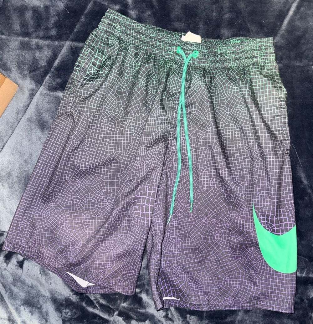 Nike Men's Grid Swoosh Breaker 9-Inch Volley Swim Shorts